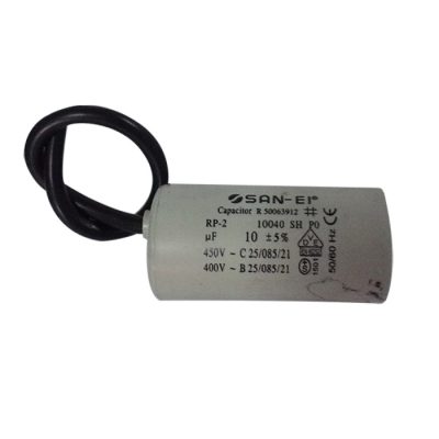Kapasitor Pompa Air Bulat San-ei 10 uf - 450V