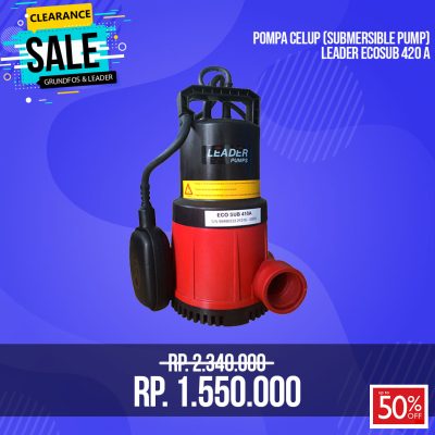 Mesin Pompa Air Celup Leader Ecosub 420 A