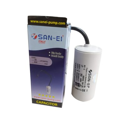 San-ei Kapasitor Pompa Air Bulat 30 uf – 450V