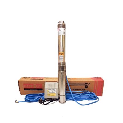 Mesin Pompa Air Submersible 0.25HP Hinoki 3SHK2/8 + Kabel 30 Meter