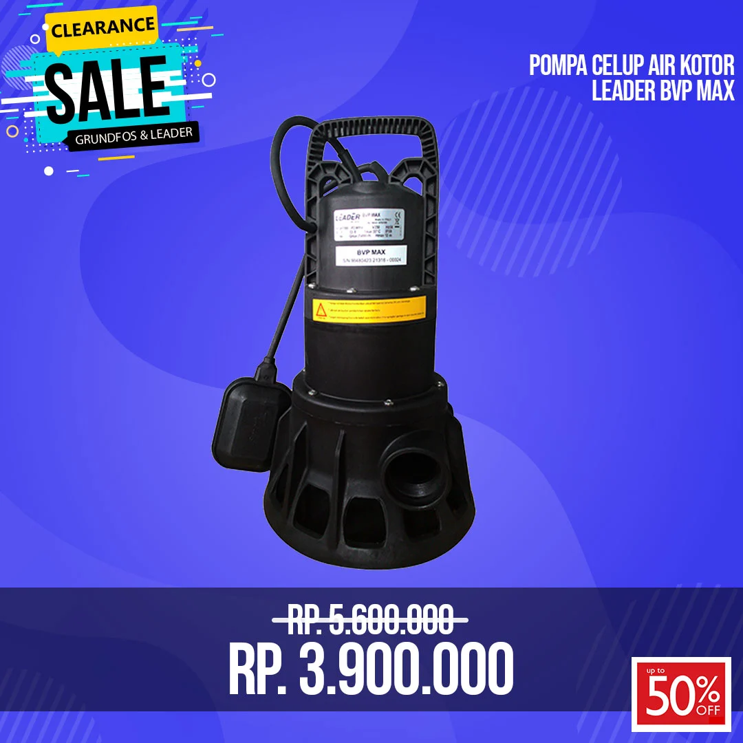 Pompa Air Celup Leader BVP Max