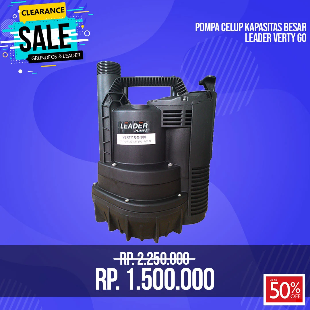 Pompa Air Celup Leader Verty Go 300