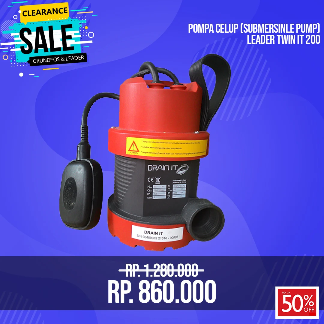 Pompa Air Celup Leader Twin IT 200
