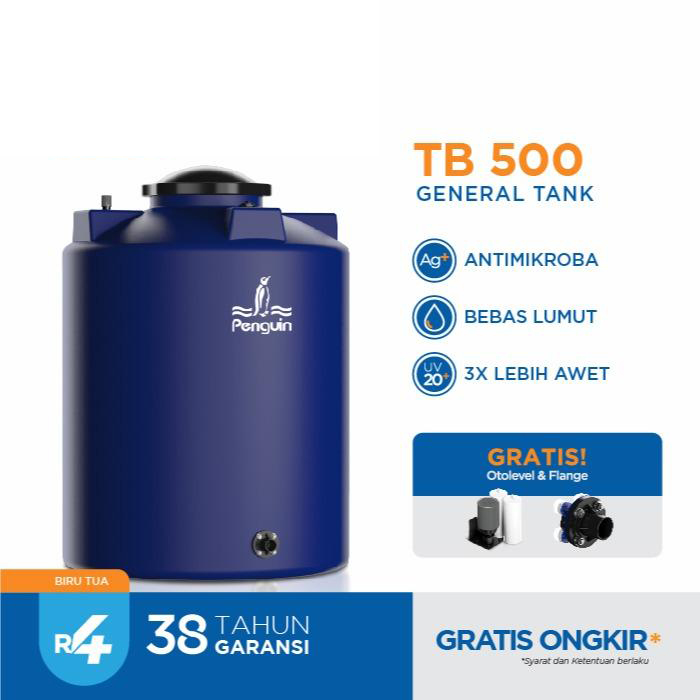 Tangki Tandon Toren Air Kapasitas 5100 Liter Penguin TB 500-Biru Tua